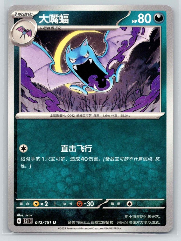 Golbat (大嘴蝠) front