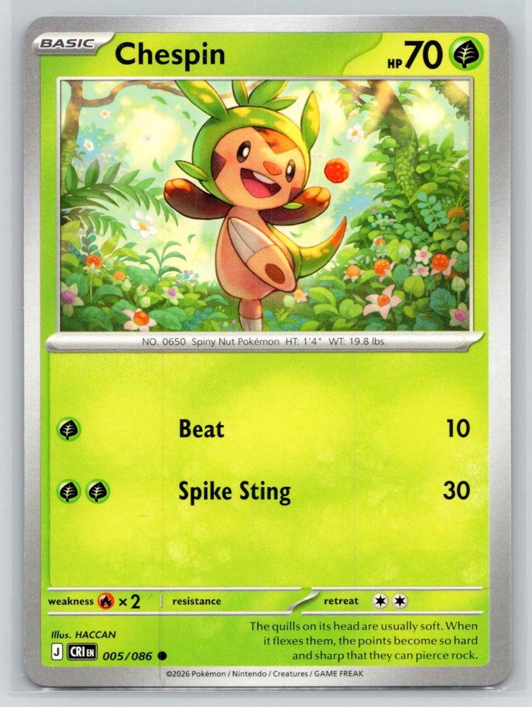 Chespin front