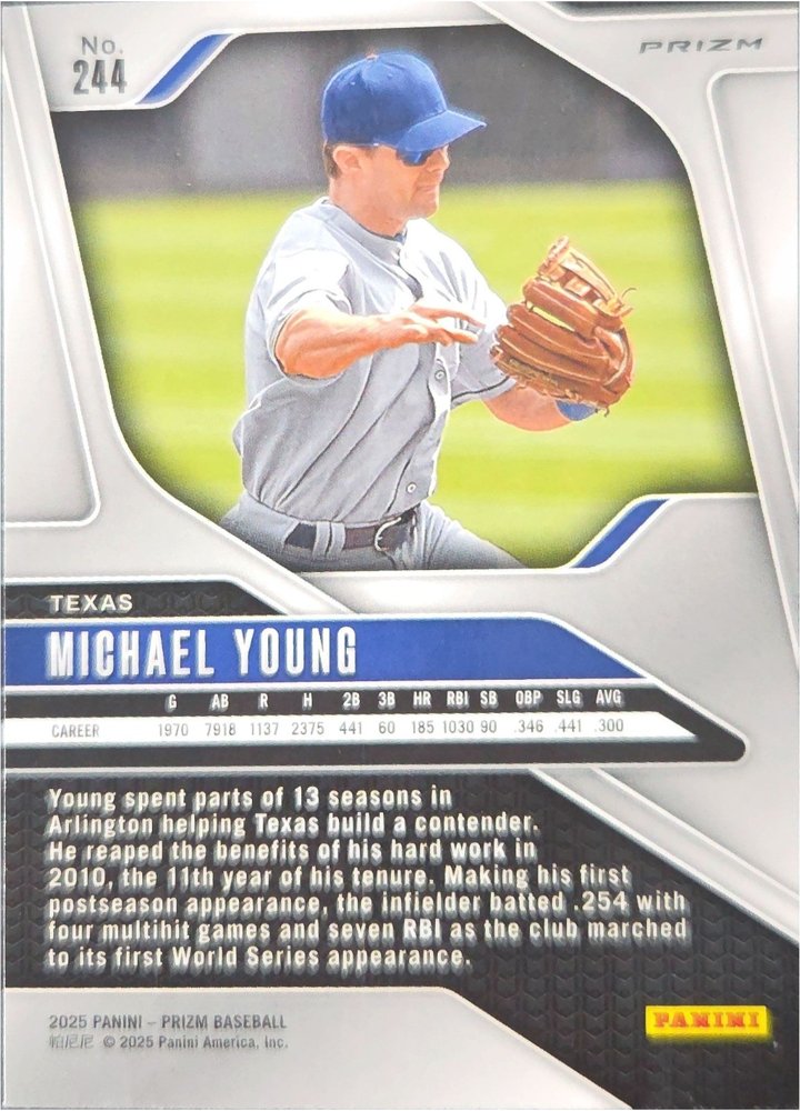 Michael Young back